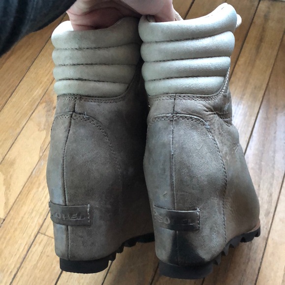 Rose Gold Sorel Wedges - Picture 4 of 7